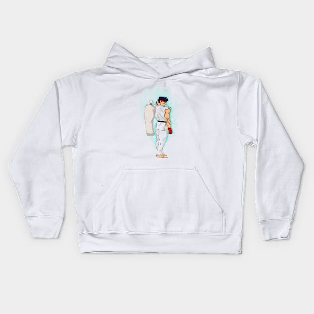 Iconico Luchador Ryu Kids Hoodie by Super-TS